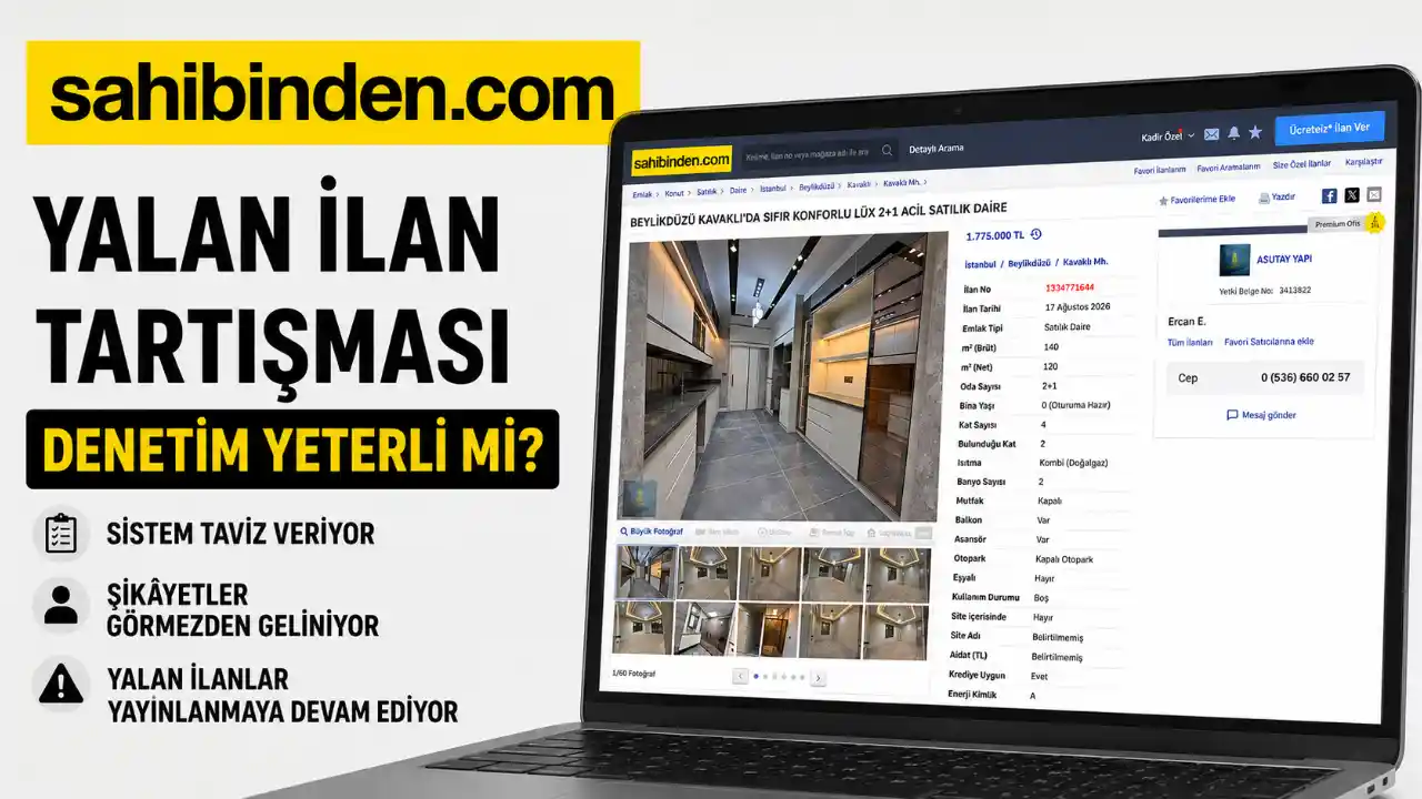 Sahibinden.com’da “Yanıltıcı İlan” Tartışması: Doğrulama var Ama Denetim Yeterli mi?