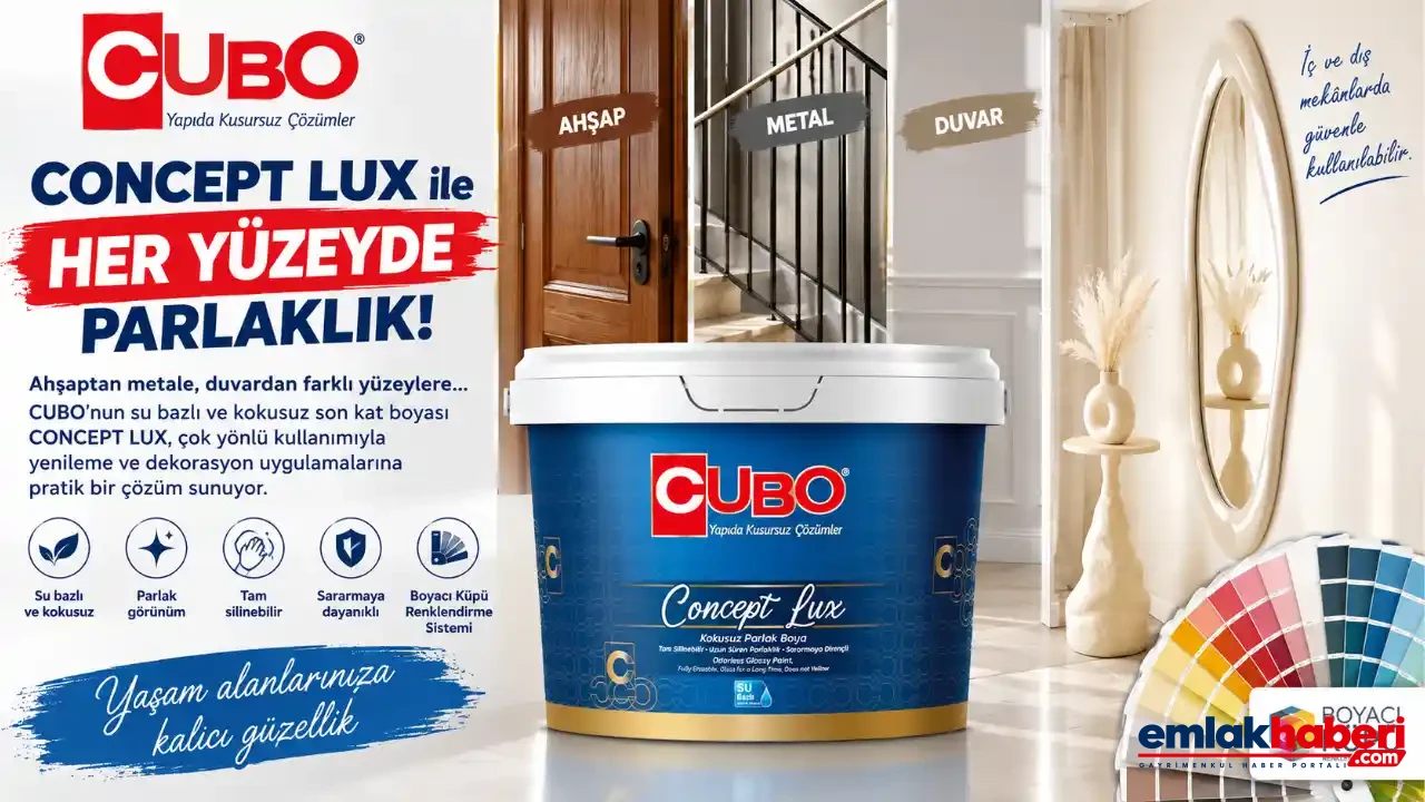 CUBO CONCEPT LUX ile Farklı Yüzeylerde Pratik Yenileme