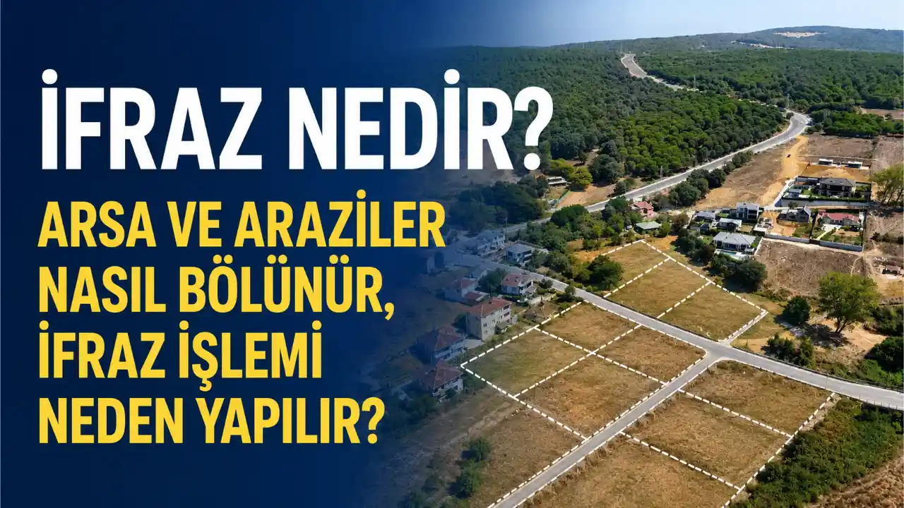 İfraz Nedir? Arsa ve Araziler Nasıl Bölünür, İfraz İşlemi Neden Yapılır?