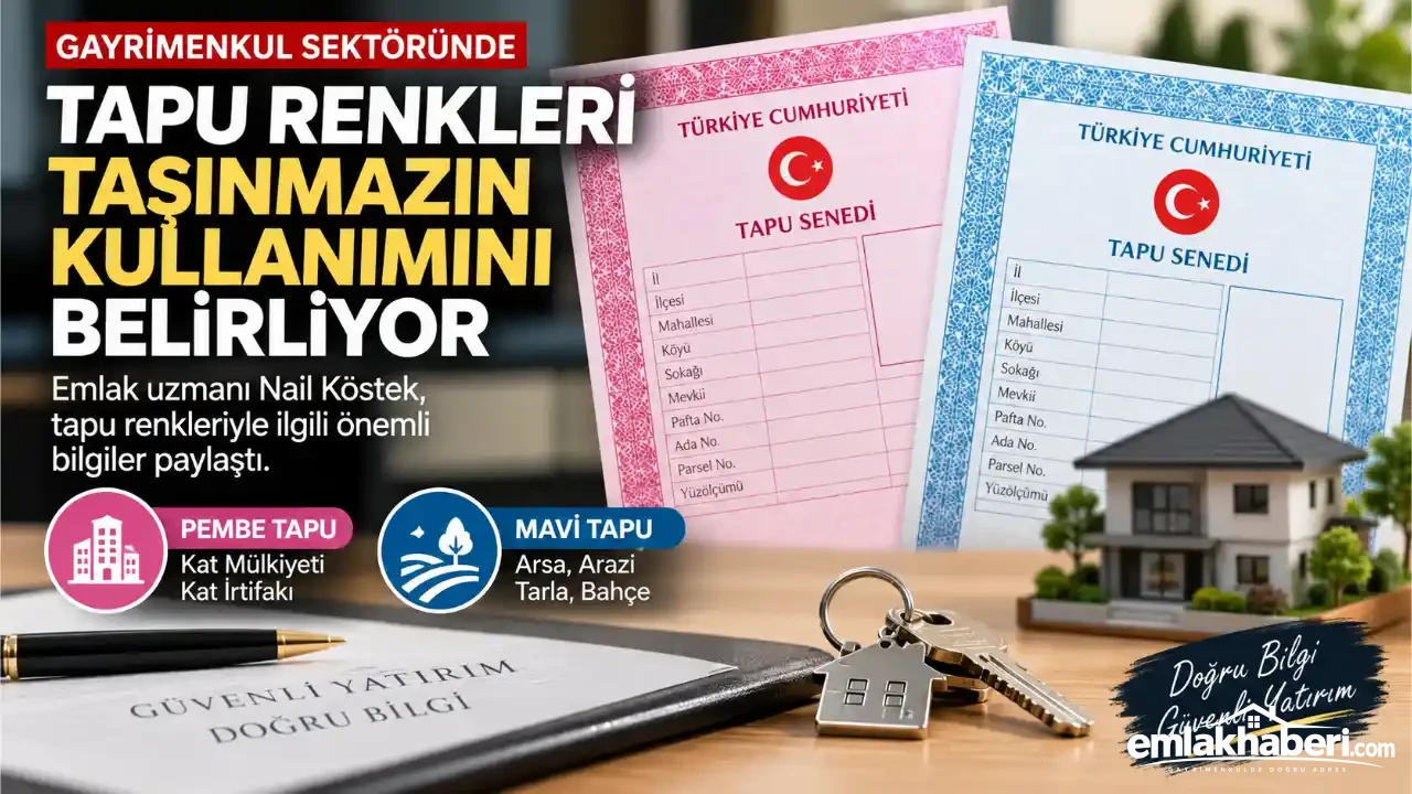 Tapu Renkleri Taşınmazın Kullanım Amacını ve Hukuki Statüsünü Belirliyor