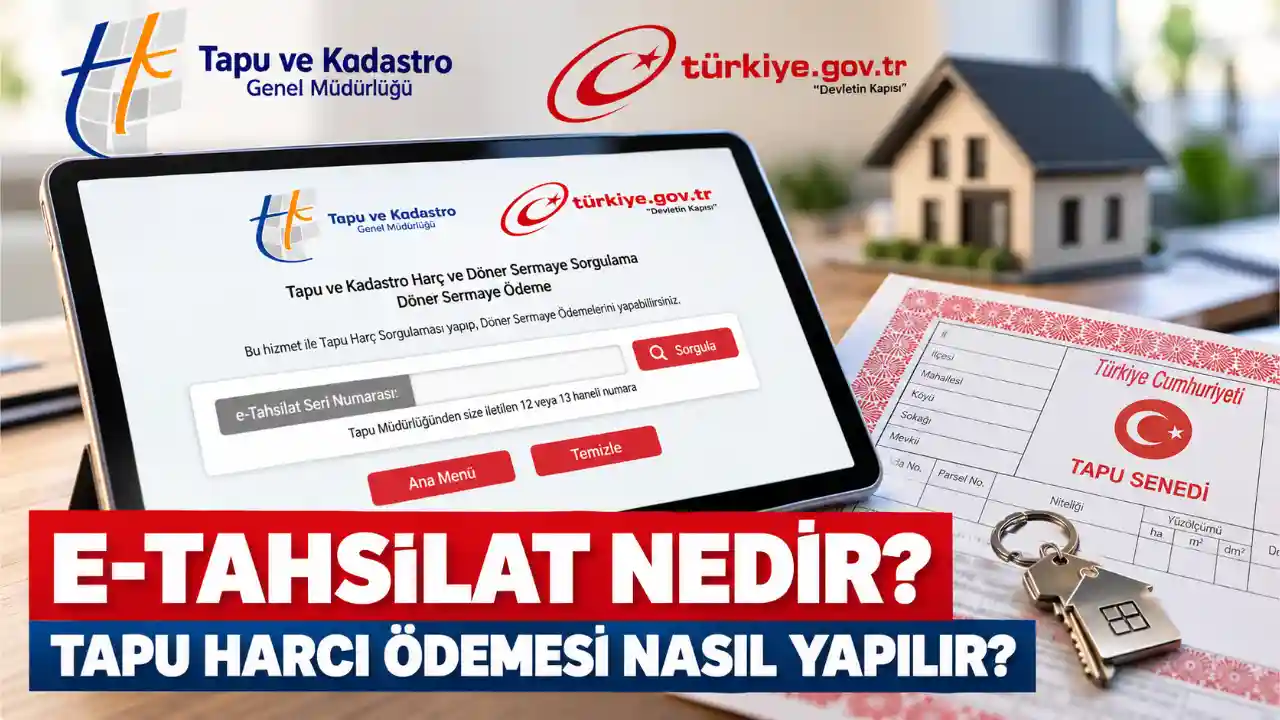 E-Tahsilat Nedir? Tapu Harcı Ödemesi Nasıl Yapılır?