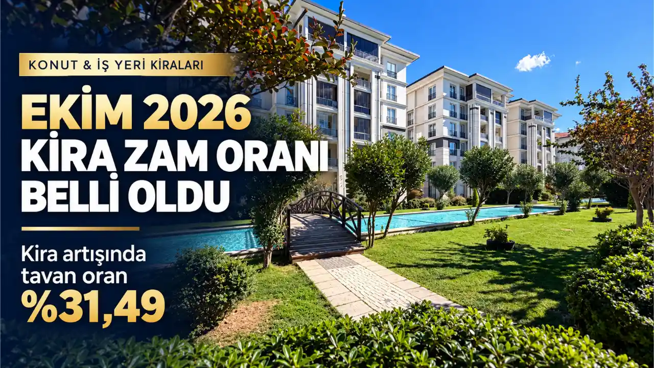 Ekim 2026 Kira Zam Oranı Belli Oldu: Tavan Artış Oranı Yüzde 31,49